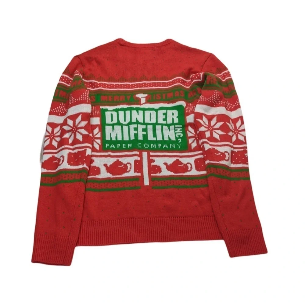 The Office Dunder Mifflin Christmas Ugly Sweater Holiday Size L